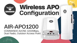 How to Install and Configure Outdoor Access Point - COMMANDO AirONE AIR-APO1200, 1200Mbps, 802.11ac