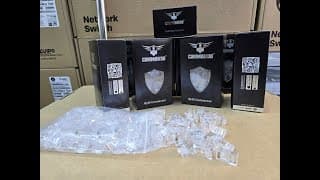 CAT6-RJ45-UTP -- COMMANDO Cat6 RJ45 Unshielded Connector, 100/Pack