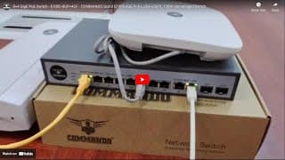 E1000-8GP-4CF -- COMMANDO Scout E1000 8GE PoE+, 2GE+2SFP Uplinks, 150W, Unmanaged Switch