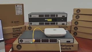 E1000-24GP-4CF  -- COMMANDO Scout E1000 24GE PoE+, 2GE+2SFP Uplinks, 450W, Unmanaged Switch