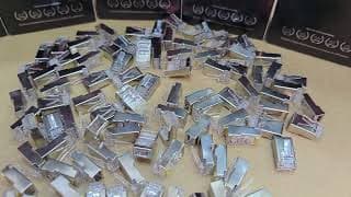 CAT5-RJ45-FTP  --  COMMANDO CrystalX Cat5 RJ45 Shielded Connector, 100/Pack