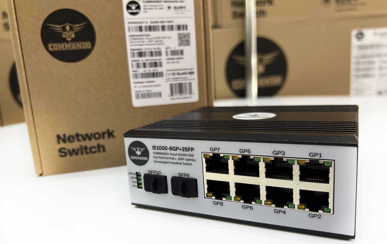 COMMANDO Scout IE1000 Series Industrial Unmanaged Switches